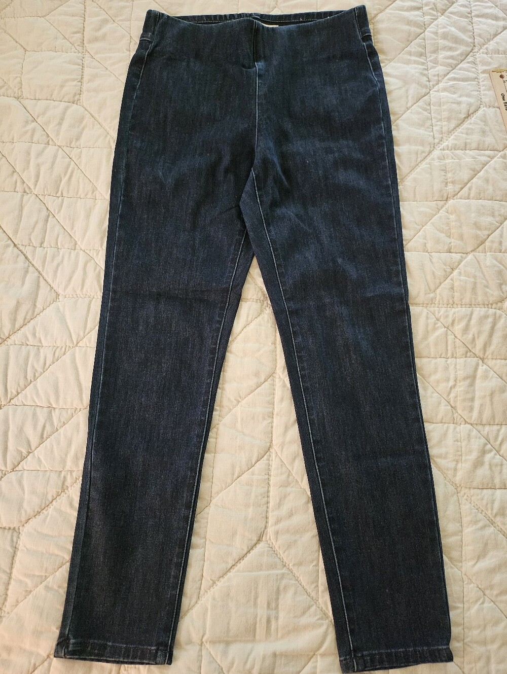 Soft Surroundings Pull Up Denim Pants w/ Comfort Waistband- Size S